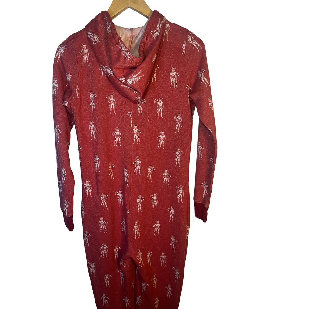 Star Wars One-piece Pajamas Womens Small Hooded Stormtrooper Christmas PJ's - Picture 4 of 13